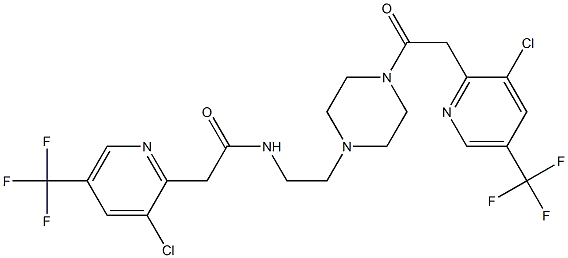  2-[3-chloro-5-(trifluoromethyl)-2-pyridinyl]-N-[2-(4-{2-[3-chloro-5-(trifluoromethyl)-2-pyridinyl]acetyl}piperazino)ethyl]acetamide