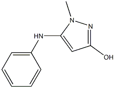 5-anilino-1-methyl-1H-pyrazol-3-ol Structure