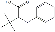 2-benzyl-3,3-dimethylbutanoic acid Struktur