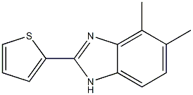 4,5-dimethyl-2-(2-thienyl)-1H-benzo[d]imidazole,,结构式
