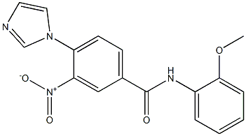 4-(1H-imidazol-1-yl)-N-(2-methoxyphenyl)-3-nitrobenzenecarboxamide Structure