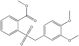  methyl 2-[(3,4-dimethoxybenzyl)sulfonyl]benzoate