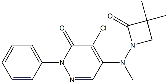 4-chloro-5-[(3,3-dimethyl-2-oxoazetan-1-yl)(methyl)amino]-2-phenyl-2,3-dihydropyridazin-3-one|