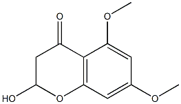 2-hydroxy-5,7-dimethoxychroman-4-one 化学構造式