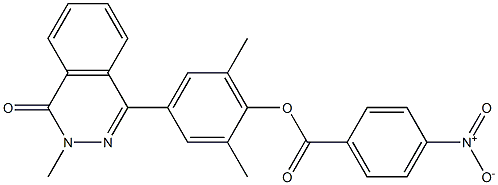 2,6-dimethyl-4-(3-methyl-4-oxo-3,4-dihydrophthalazin-1-yl)phenyl 4-nitrobenzoate