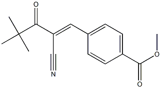 methyl 4-[(E)-2-cyano-4,4-dimethyl-3-oxo-1-pentenyl]benzenecarboxylate