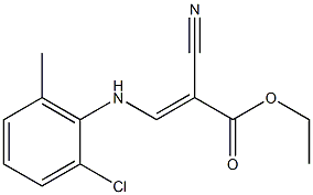  ethyl (E)-3-(2-chloro-6-methylanilino)-2-cyano-2-propenoate