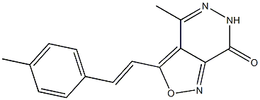 4-methyl-3-(4-methylstyryl)-6,7-dihydroisoxazolo[3,4-d]pyridazin-7-one Structure
