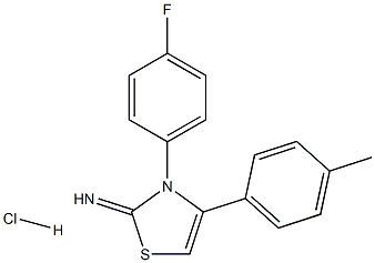 3-(4-fluorophenyl)-4-(4-methylphenyl)-2,3-dihydro-1,3-thiazol-2-imine hydrochloride|