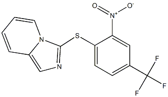 3-{[2-nitro-4-(trifluoromethyl)phenyl]thio}imidazo[1,5-a]pyridine Structure