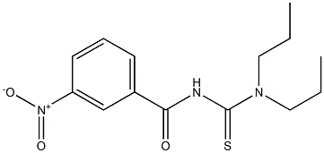 N'-(3-nitrobenzoyl)-N,N-dipropylthiourea,,结构式