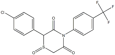 2-(4-chlorophenyl)-4-[4-(trifluoromethyl)phenyl]-1lambda~4~,4-thiazinane-1,3,5-trione