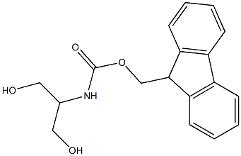 9H-9-fluorenylmethyl N-[2-hydroxy-1-(hydroxymethyl)ethyl]carbamate 结构式
