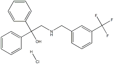 1,1-diphenyl-2-{[3-(trifluoromethyl)benzyl]amino}-1-ethanol hydra chloride