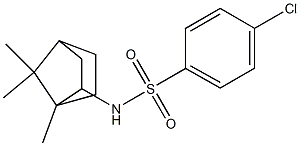 N1-(1,7,7-trimethylbicyclo[2.2.1]hept-2-yl)-4-chlorobenzene-1-sulfonamide,,结构式