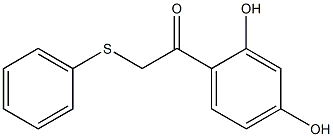 1-(2,4-dihydroxyphenyl)-2-(phenylthio)ethan-1-one Structure