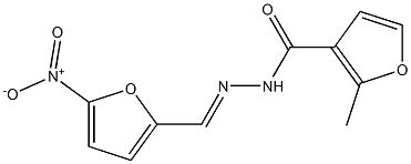 2-methyl-N'-[(E)-(5-nitro-2-furyl)methylidene]-3-furohydrazide Structure