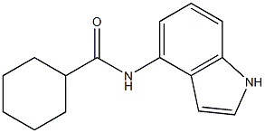 N1-(1H-indol-4-yl)cyclohexane-1-carboxamide 结构式