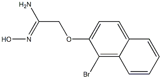 2-[(1-bromo-2-naphthyl)oxy]-N'-hydroxyethanimidamide,,结构式