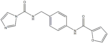 N-[4-(2-furoylamino)benzyl]-1H-imidazole-1-carboxamide Structure