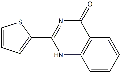 2-(2-thienyl)-1,4-dihydroquinazolin-4-one 化学構造式