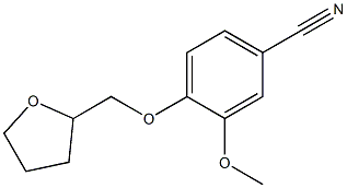 3-methoxy-4-(tetrahydrofuran-2-ylmethoxy)benzonitrile Structure