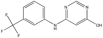 6-[3-(trifluoromethyl)anilino]pyrimidin-4-ol 化学構造式