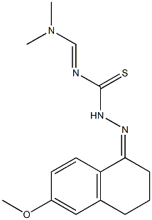 N1-[(dimethylamino)methylidene]-2-(6-methoxy-1,2,3,4-tetrahydronaphthalen-1-yliden)hydrazine-1-carbothioamide