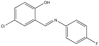 4-chloro-2-{[(4-fluorophenyl)imino]methyl}phenol|