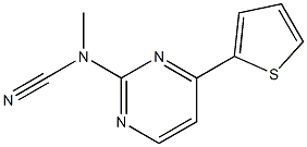 N-methyl-N-[4-(2-thienyl)-2-pyrimidinyl]cyanamide Structure