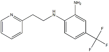 N1-[2-(2-pyridyl)ethyl]-4-(trifluoromethyl)benzene-1,2-diamine 化学構造式