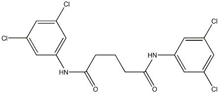 N1,N5-di(3,5-dichlorophenyl)pentanediamide Struktur