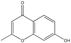 7-hydroxy-2-methyl-4H-chromen-4-one,,结构式