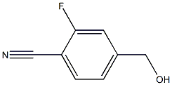 2-fluoro-4-(hydroxymethyl)benzenecarbonitrile,,结构式