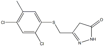 3-{[(2,4-dichloro-5-methylphenyl)thio]methyl}-4,5-dihydro-1H-pyrazol-5-one|