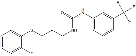 N-{3-[(2-fluorophenyl)thio]propyl}-N'-[3-(trifluoromethyl)phenyl]urea|