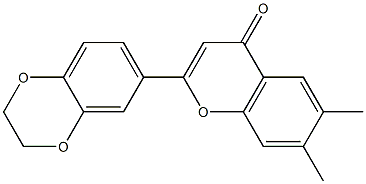 2-(2,3-dihydro-1,4-benzodioxin-6-yl)-6,7-dimethyl-4H-chromen-4-one|