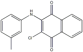  2-chloro-3-(3-toluidino)-1,4-dihydronaphthalene-1,4-dione