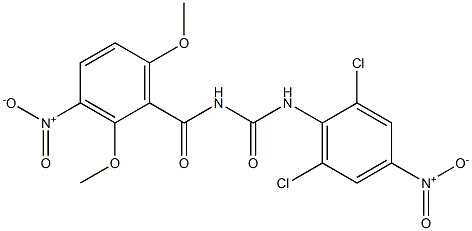  N-(2,6-dichloro-4-nitrophenyl)-N'-(2,6-dimethoxy-3-nitrobenzoyl)urea