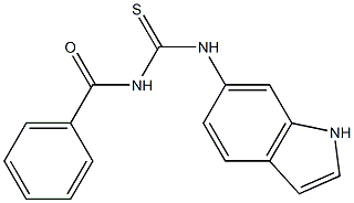 N-benzoyl-N'-(1H-indol-6-yl)thiourea 结构式