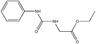 ethyl 2-[(anilinocarbonyl)amino]acetate Structure