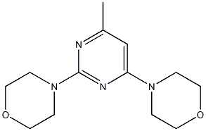 4-(4-methyl-6-morpholino-2-pyrimidinyl)morpholine Struktur