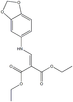 diethyl 2-[(1,3-benzodioxol-5-ylamino)methylidene]malonate 化学構造式