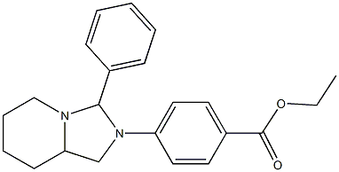 ethyl 4-(3-phenylperhydroimidazo[1,5-a]pyridin-2-yl)benzoate Structure