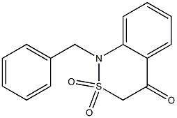 1-benzyl-1,2,3,4-tetrahydro-2lambda~6~,1-benzothiazine-2,2,4-trione 结构式