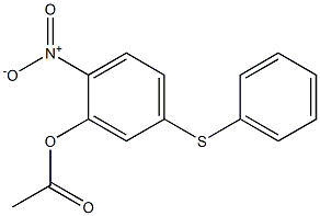 2-nitro-5-(phenylthio)phenyl acetate 结构式