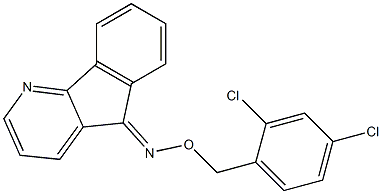 5H-indeno[1,2-b]pyridin-5-one O-(2,4-dichlorobenzyl)oxime 化学構造式