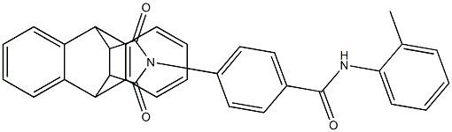  4-[16,18-dioxo-17-azapentacyclo[6.6.5.0~2,7~.0~9,14~.0~15,19~]nonadeca-2,4,6,9(14),10,12-hexaen-17-yl]-N-(2-methylphenyl)benzenecarboxamide