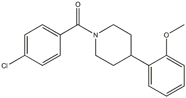 (4-chlorophenyl)[4-(2-methoxyphenyl)piperidino]methanone