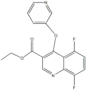 ethyl 5,8-difluoro-4-(3-pyridyloxy)quinoline-3-carboxylate Structure